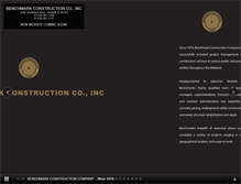 Tablet Screenshot of benchmarkconstruction.net