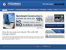 Tablet Screenshot of benchmarkconstruction.com